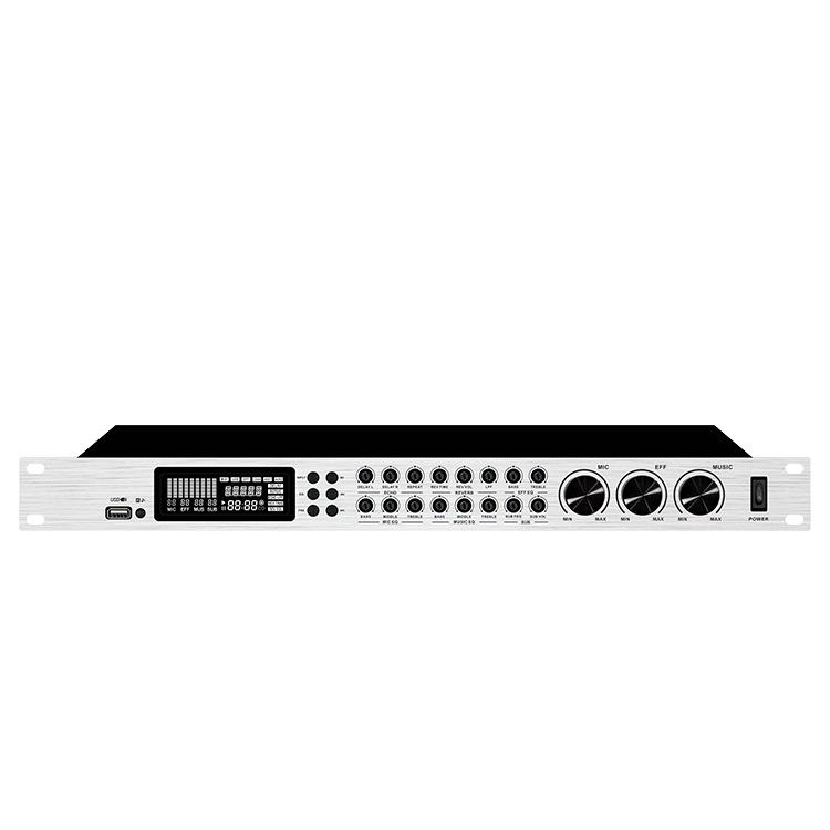Procesador de Efectos y Reverberación Preamplificado KTS-1 Anti-Acoplamiento para Karaoke y Escenarios