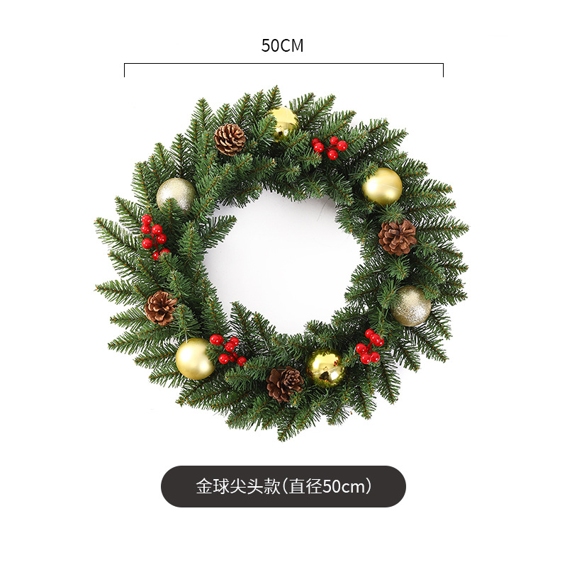 Navidad guirnalda 30/40/50/60cm árbol de Navidad Festival decoración regalo creativo decoración colgante diseño de la escena de la decoración