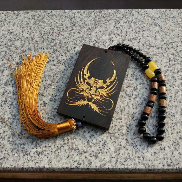 黑檀木雕刻字令牌塗金定 做腰牌掛件掛飾工藝禮品活動策劃禮品