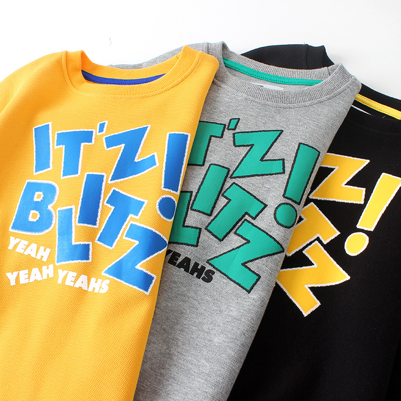 Primavera y otoño ropa de estilo coreano para niños nuevos suéter de manga larga para niños medianos y grandes camisa de fondo engrosada para niños suéter de niñas al por mayor