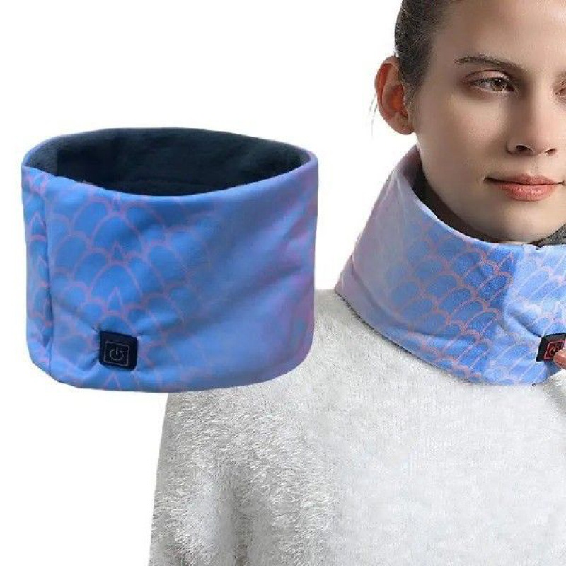 Sciarpa elettrica riscaldata a 3 velocità USB, fascia riscaldante per il collo invernale_voghion.com