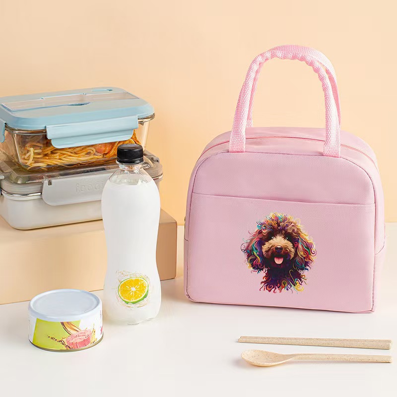 Bolsa aislante impresa transfronteriza Bolsa de almuerzo de trabajo Bolsa de hielo de papel de aluminio portátil Bolsa de almacenamiento de almuerzo para estudiantes Bolsa bento de picnic