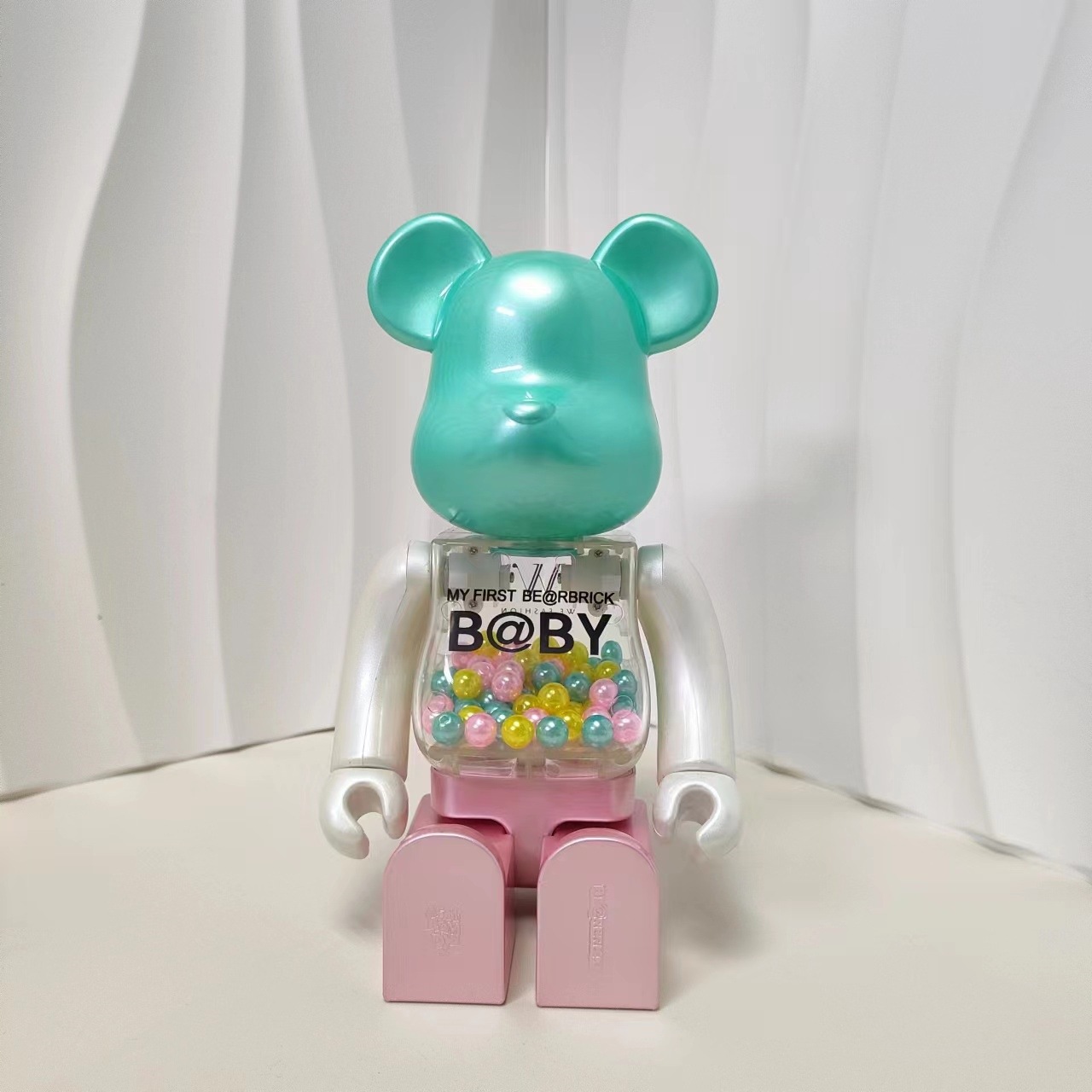 BEARBRICK400 % 100% 폭력적인 곰 장식품 진주 높은 색상 가치 럭셔리 패션 인형