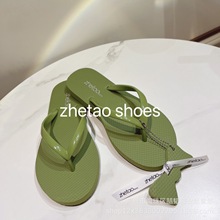 zhetao shoes人字拖夏季女士平底时尚纯色防滑休闲沙滩夹趾凉拖鞋