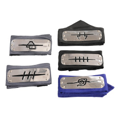 Official Naruto Cosplay Accessories Akatsuki Organization Kakuzu Tobi Deidara Pain Uchiha Itachi forehead protector 