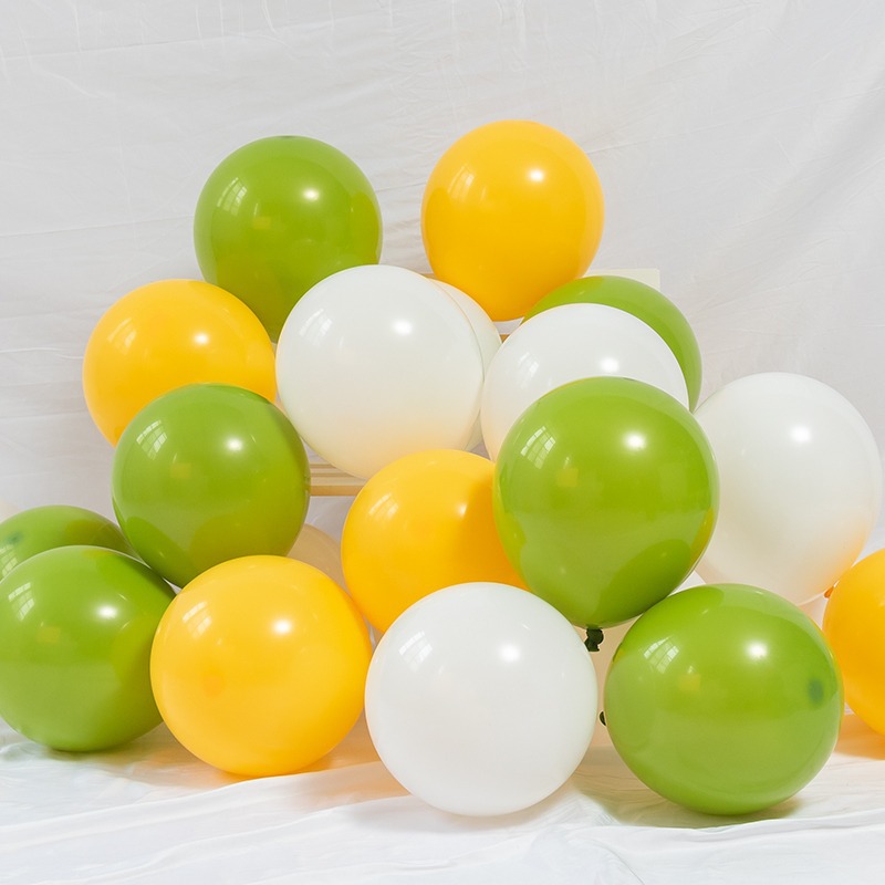 Globo temático del bosque Macaron, aguacate, zongzi verde, centro comercial de cumpleaños, decoración de jardín de infantes, decoración del Festival del Bote del Dragón