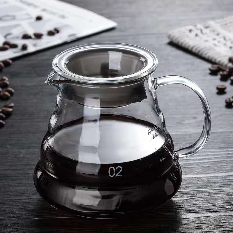 Creativa nube de vidrio borosilicato cafetera hogar transparente filtro de vidrio compartir olla climatizada olla de mano