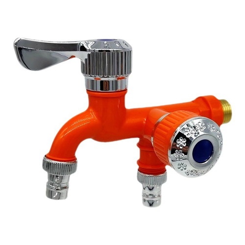 Washing machine faucet one in and two out plastic mop pool balcony bathroom multi-functional double mouth quick-open faucet foreign trade