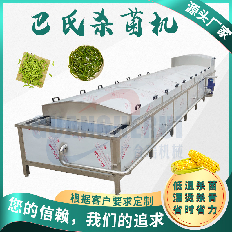 丸子成型蒸煮冷却机 酸菜软包装巴氏杀菌流水线 蔬菜漂烫杀青设备