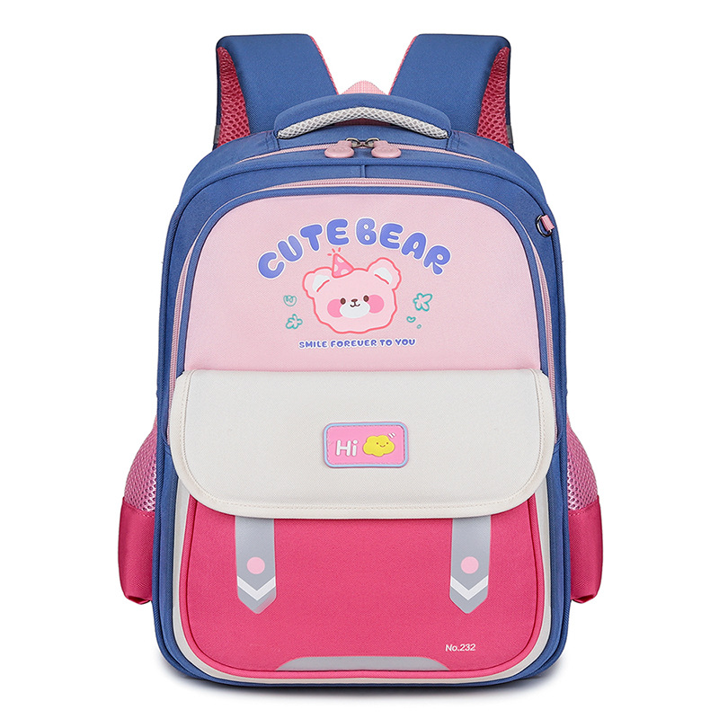 Mochila infantil de dibujos animados, mochila transpirable de gran capacidad para reducir la carga, mochila para niños, niñas de grado 234