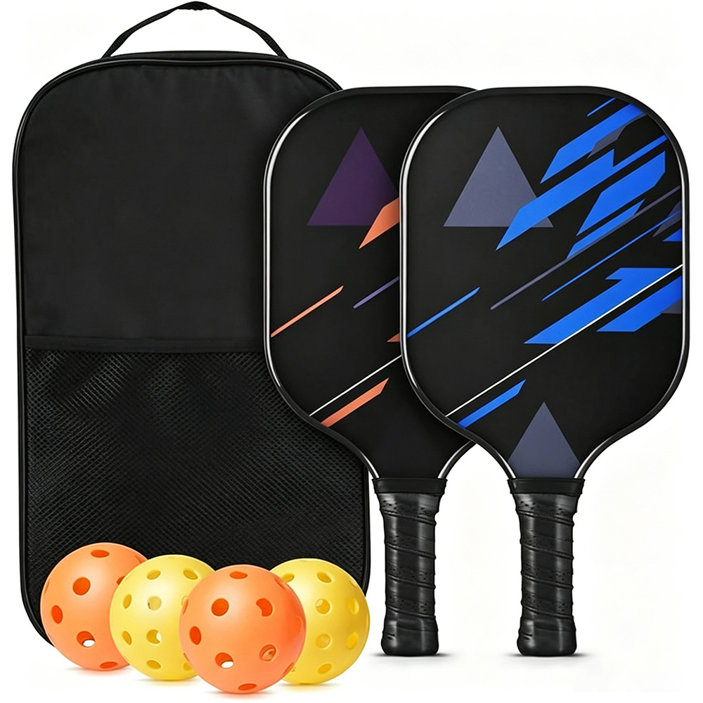 Factory Fiberglass Pickleball Racket Set for Adults and Children, Professional Training Racket, Lightweight Complete Pickleball Set
