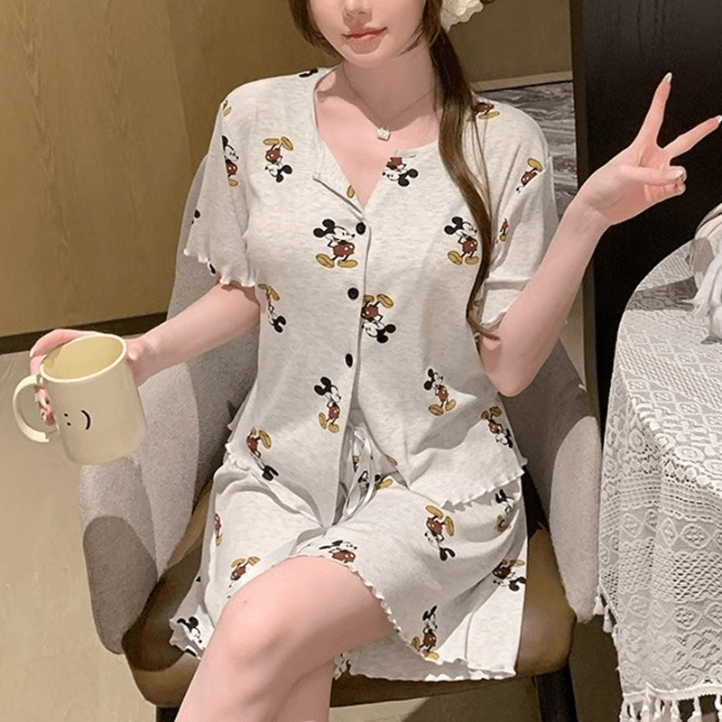 더블 쇼트 아이스 실크 스레드 미키