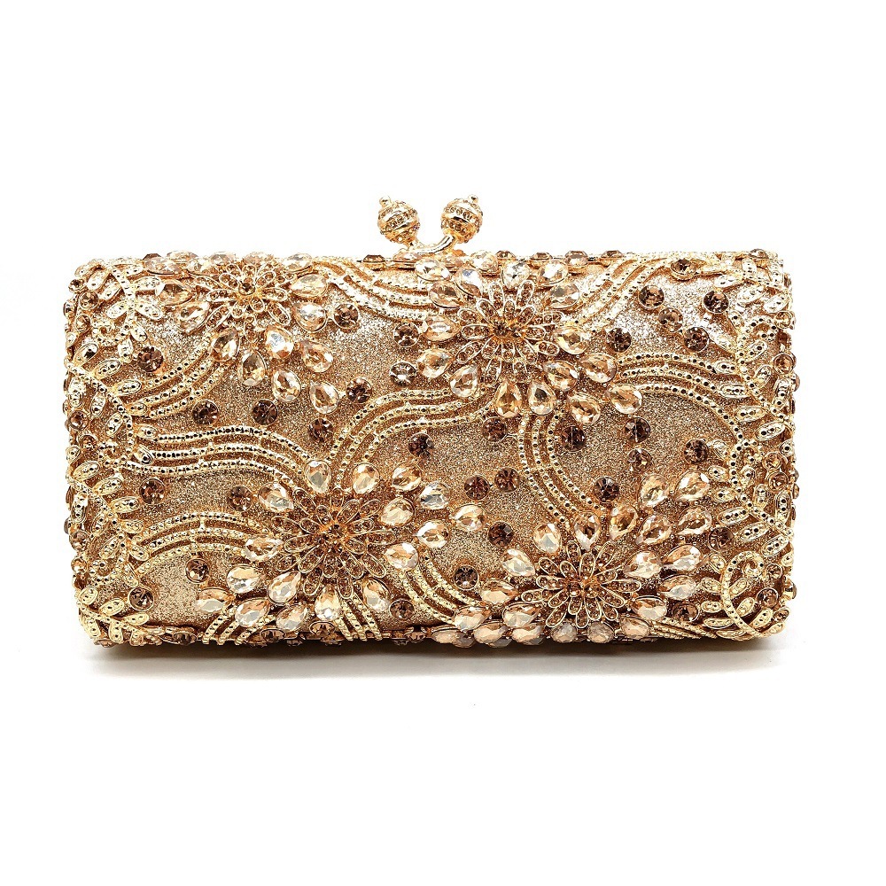 Bolsa de banquete de damas europeas y estadounidenses transfronterizas Bolsa de diamantes Bolsa de cena Bolsa de diamantes Bolsa de diamantes Bolsa de ropa de noche