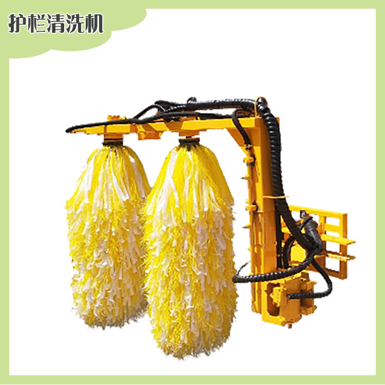 围栏清洗机滚筒刷立柱高压隔离栏清洁设备环卫车加装护栏冲洗机