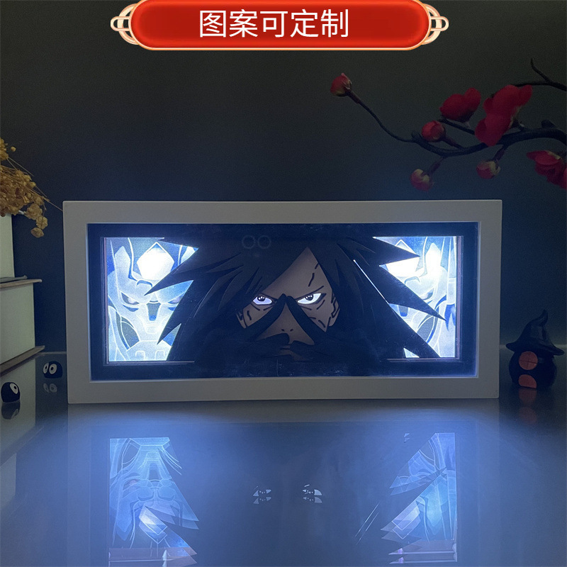 Naruto paper carving lamp wave feng shui door Naruto Uchiha Mustang Sasuke with soil spot animation peripheral night light Naruto paper carving lamp wave feng shui door Naruto Uchiha Mustang Sasuke with soil spot animation peripheral night light