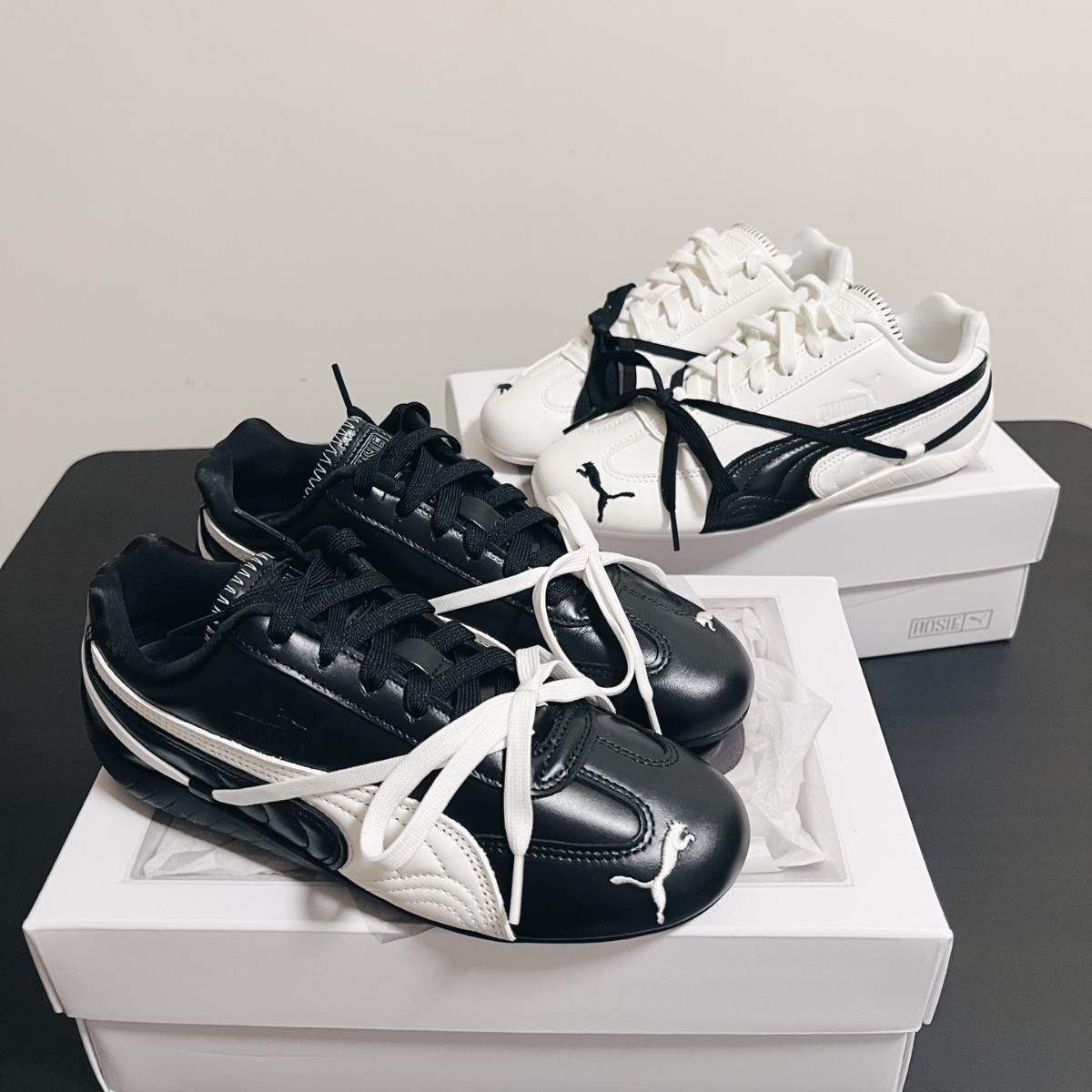 【Original label and box】High-quality pure original ROSE racing shoes, same style as Park Chae-young's SPEEDCAT thin-soled casual shoes