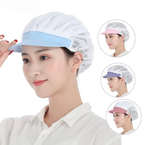 Xuan's New Chef Hat Kitchen Dust-proof Workshop Men's Catering Hat Food Factory Work Hat Women's Factory Canteen Work Hat