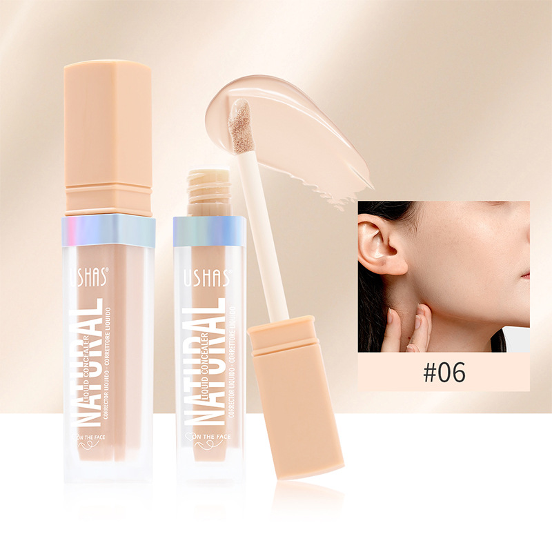 USHAS European and American Cross-border spot corrector base líquida para cubrir las ojeras y las marcas de acné, impermeable y sin maquillaje UC008A B