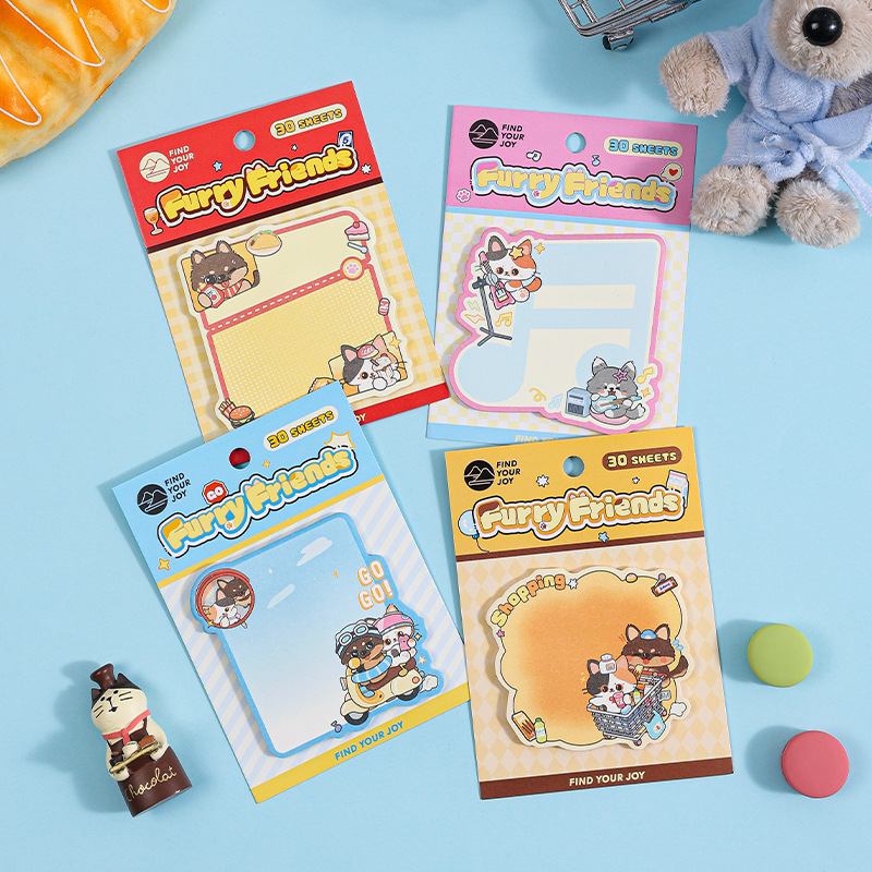 Fangdao Cute Claw Friendship Society Series Shaped Sticky Notes Cute Cat Paw Memo Pads for Note-Taking and Reminders Fangdao Cute Claw Friendship Society Series Shaped Sticky Notes Cute Cat Paw Memo Pads for Note-Taking and Reminders