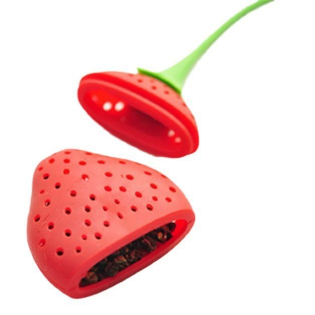 Силиконовая клубника, держатель для чая и сигарет, 15 г