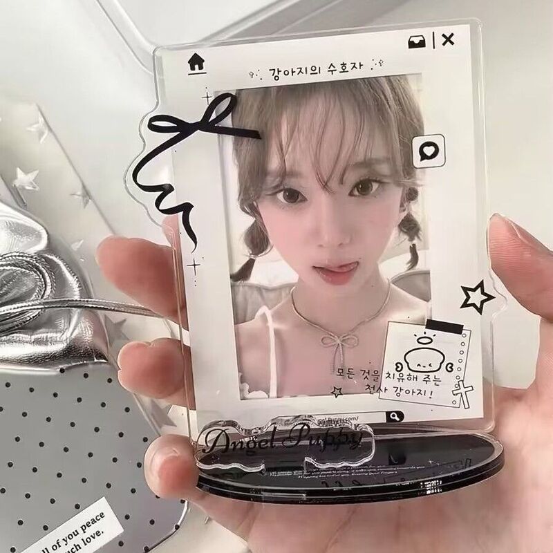 New Attribute-Free Acrylic Card Photo Frame Stand for Students Chasing Idols 3inch Small Card Storage Display Photo Frame
