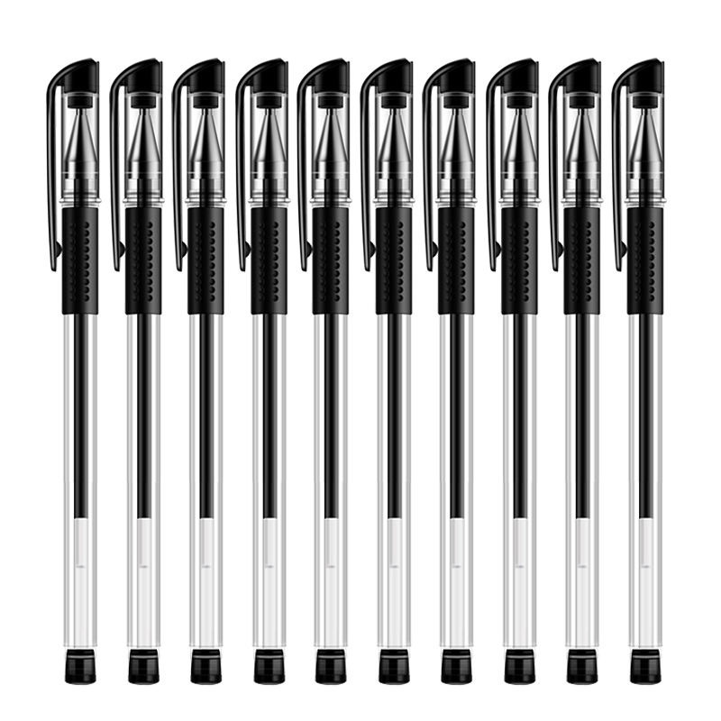 Stationery: European standard gel pen office black signature pen 0.5mm bullet school supplies wholesale student water pen