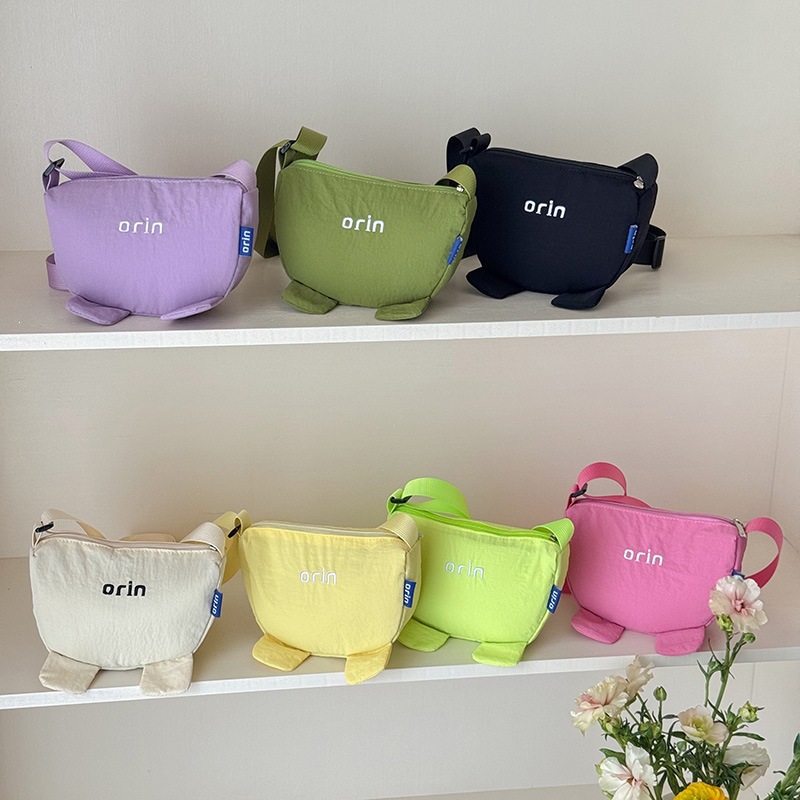 Nuevo bolso de cambio de dopamina bebé adorable orejas bordadas letras niños niñas y niños viajan mochila coreana