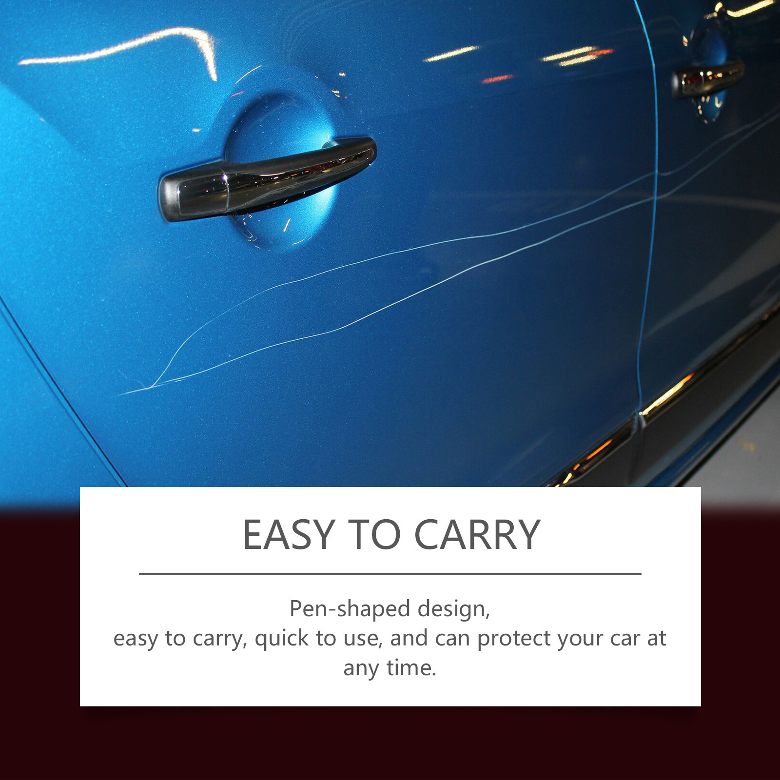 Homonth Red Car Scratch Care Paint Pen Paint Scratch Scratch Care Touch-Up Paint Maintenance Paint Pen