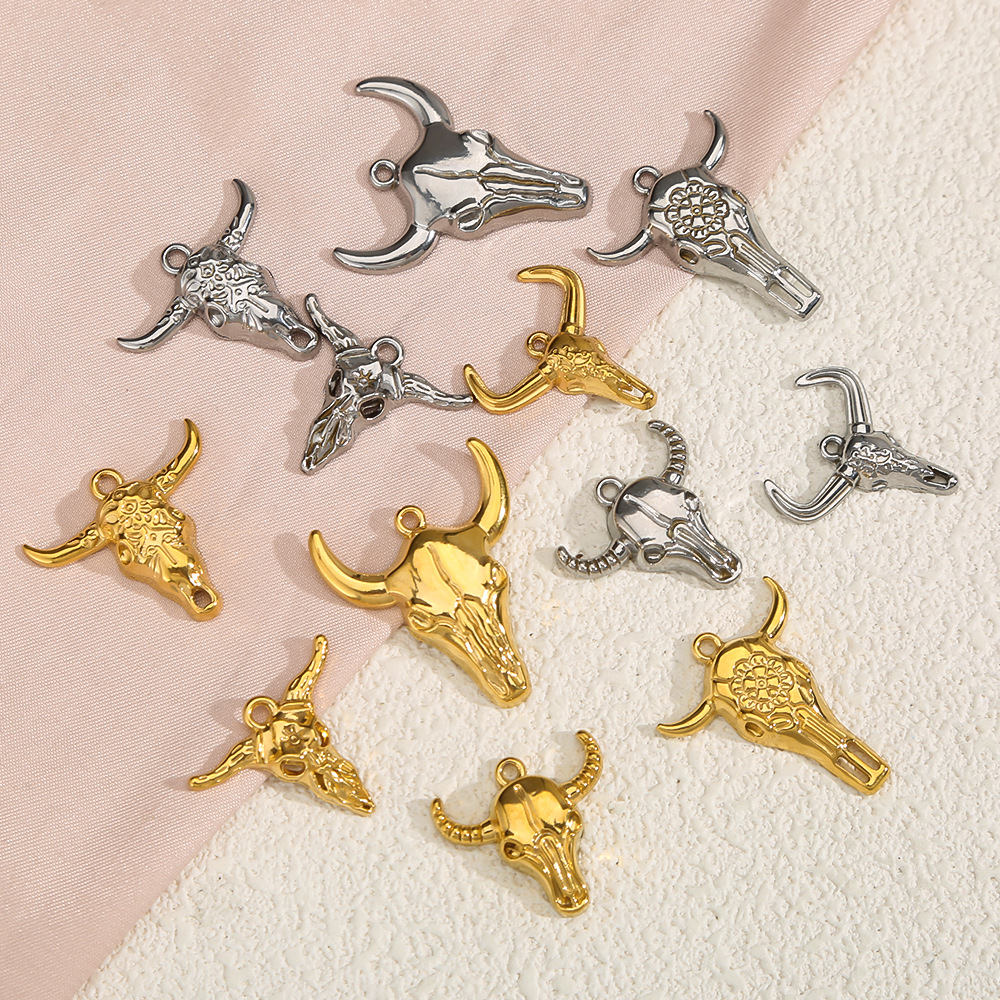 15g Weight 0.03µm Gold Plating Thickness PVD Coated Gold Plating Process Pendant Jewelry Making Type 18K Real Gold Plated Plating Material 5 PCS/Package Quantity 304 Stainless Steel Material Horns Pattern Cute, Classic Style Style 5 PCS/Package 304 Stainless Steel Horns Polished Pendant DIY Ornament Accessories 2