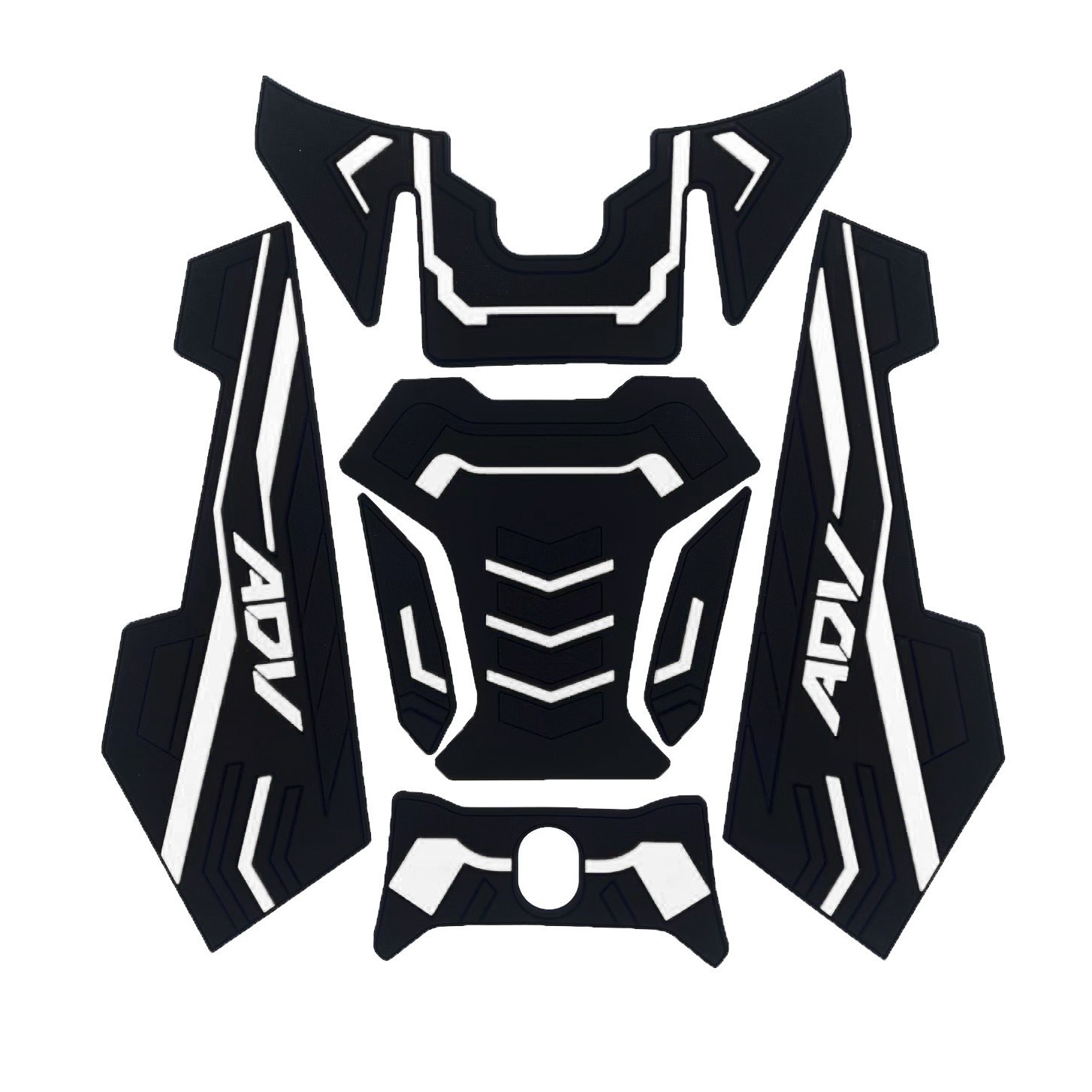 Honda, compatible three dimensional rubber sticker with accessories, new collection