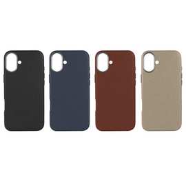 适用苹果16荔枝纹磁吸手机壳贴皮iphone17promax皮套15防摔保护套