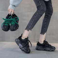 春夏新款老爹鞋子女2022年新款百搭厚底透氣運動休閒鞋ins潮