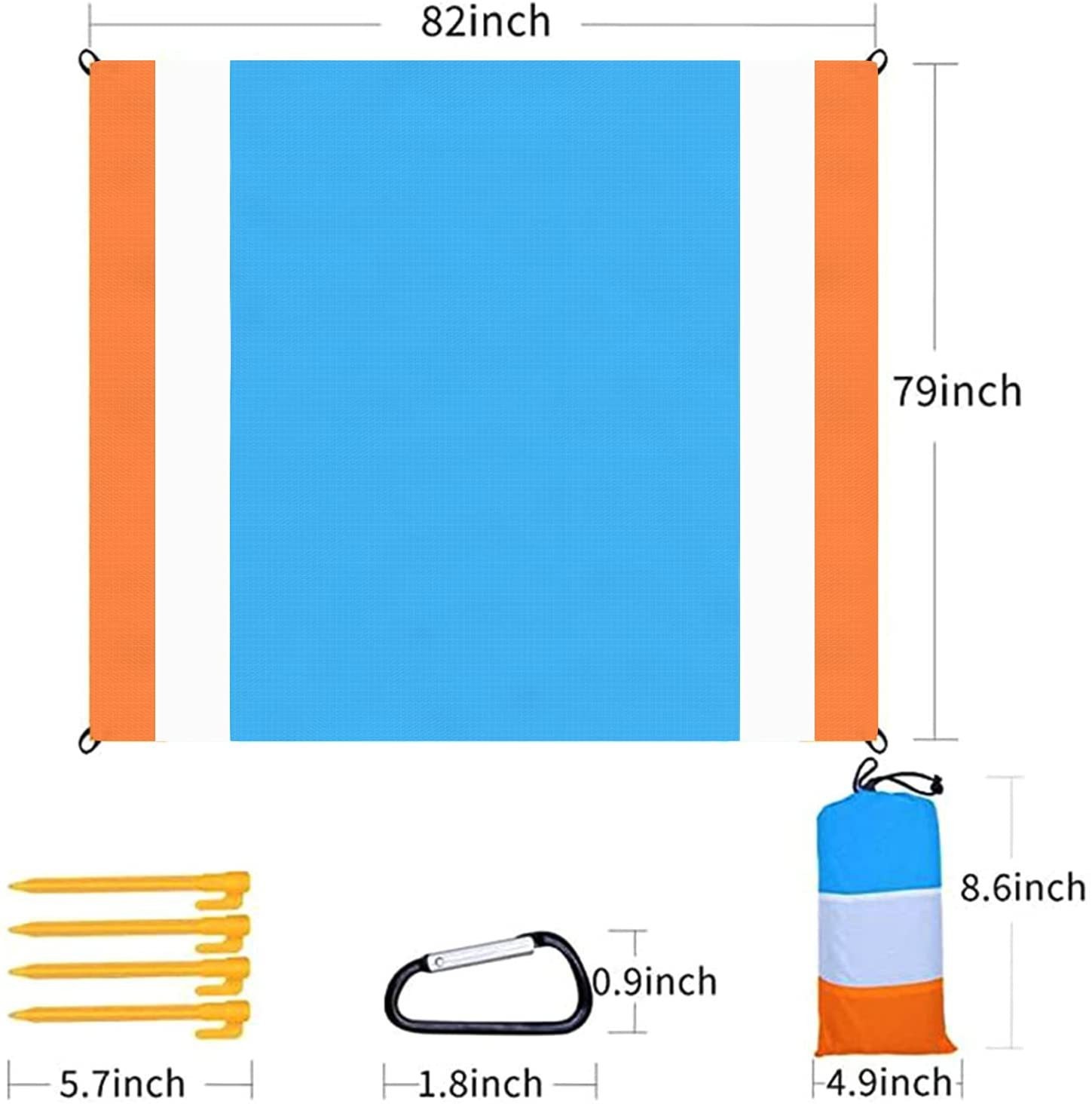 주황색 흰색 파란색