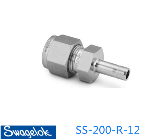 Swagelok世伟洛克 (SS-200-R-12) 1/8 in.x 3/4 in卡套管转换接头