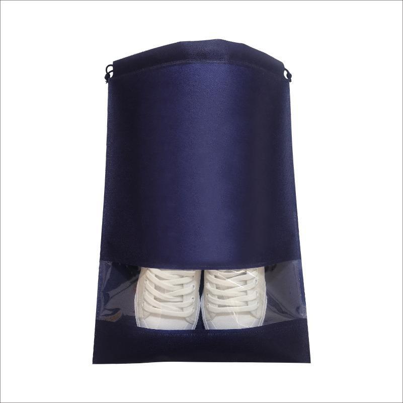 Bolsa de almacenamiento de zapatos no tejidos bolsa de cordón sucia a prueba de polvo transparente bolsa de cordón transpirable bolsa de almacenamiento de ropa de viaje
