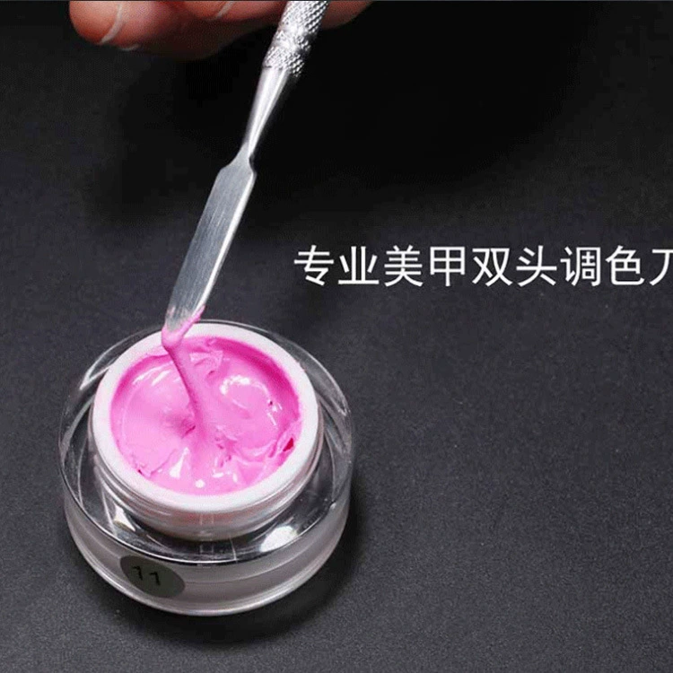 Стainless Steel Makeup Spatula 16 cm, dual-ended skin wax & color-mixing tool