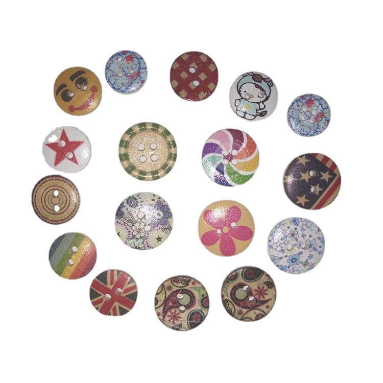 天台县维娅厂家直销木头钮扣椰壳 制工艺品椰圈DIY小椰纽子扣批发