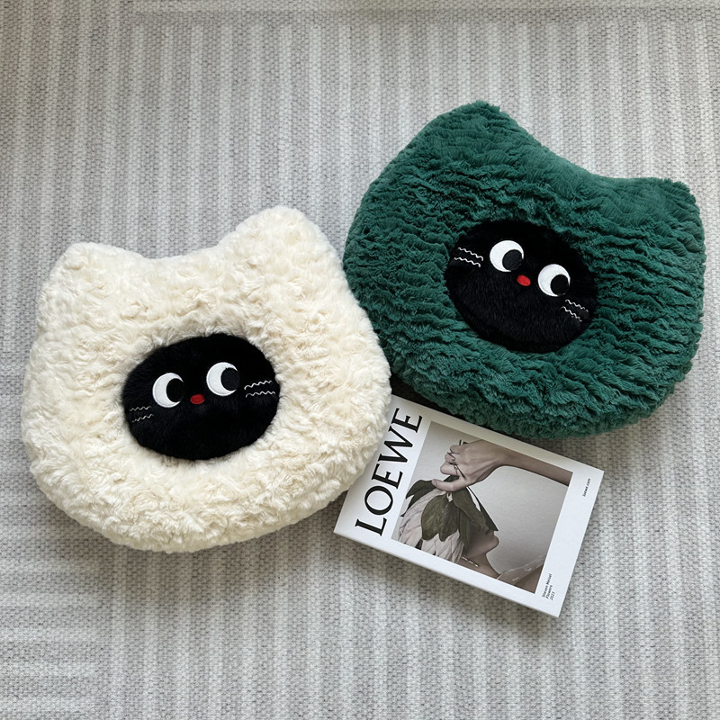 Ins Style Cute Cat Head Cushion Cushion Home Sofa Bed Bay Window Cushion Ornaments Photography Props