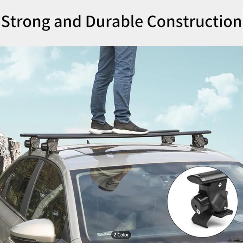 2Pcs Roof Luggage Rack Crossbar, Car Universal Roof Rack Tiger Claw Crossbar
