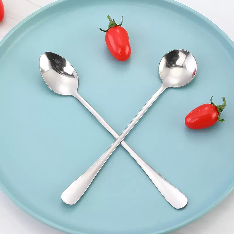 1010冰勺甜品勺子加长长柄雪糕搅拌礼品风电饭煲不锈钢咖啡