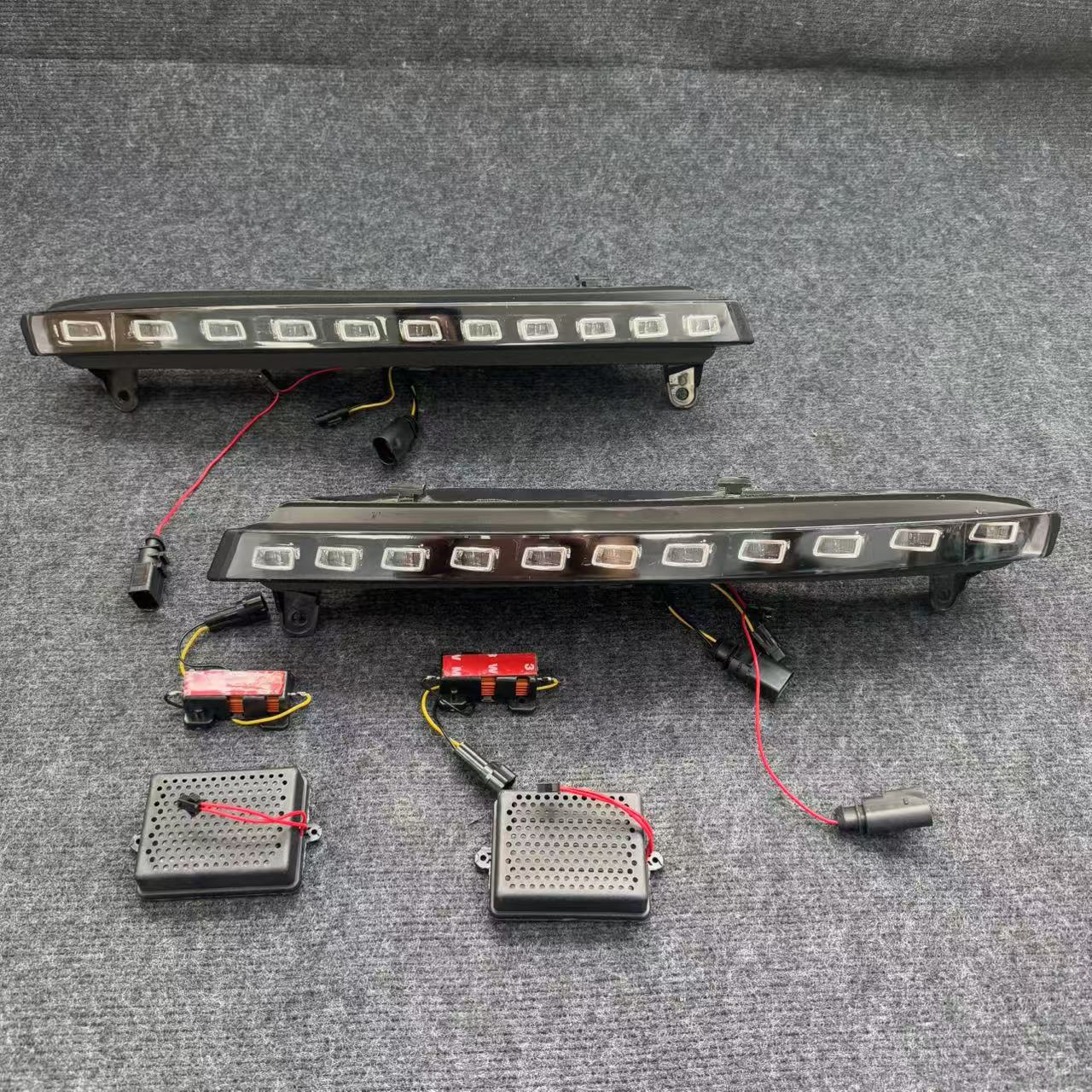 Suitable for Audi Q7 05-09 daytime running light modified front LED daytime running light yellow light turn light