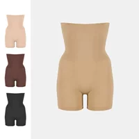 Sculpt Butt Lift Short бесшовные брюки для похудения с высокой талией с высокой плотностью шорты для похудения