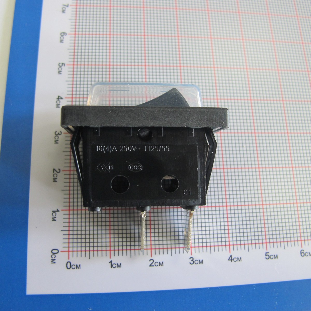 RH110-SWC5N-BBG-W on-off 11*30mm 船型开关带防水帽