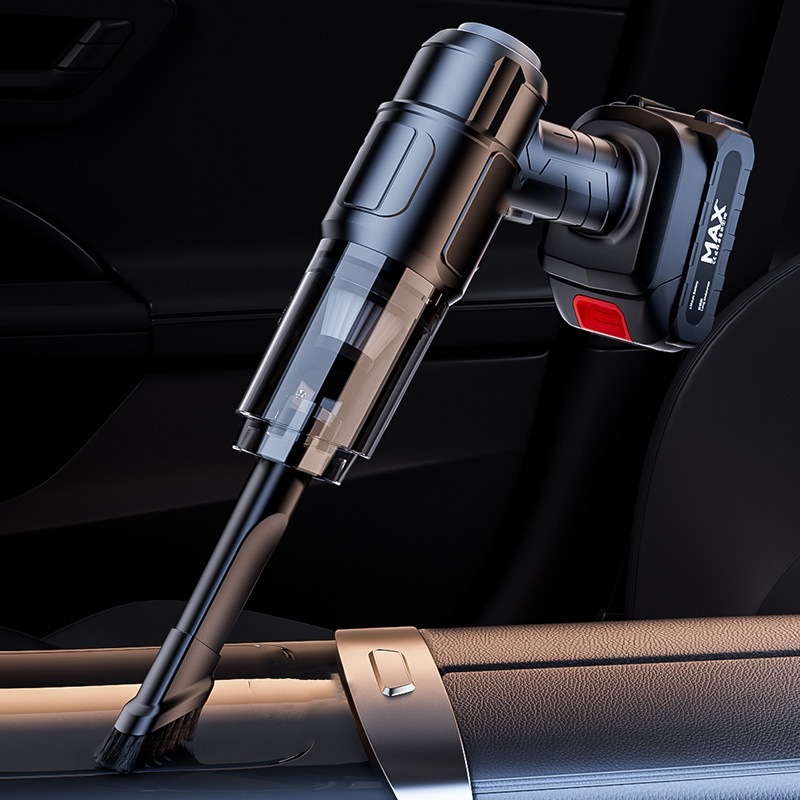 Wireless Car Vacuum Cleaner, Handheld, Small, Rechargeable, Dual-Purpose for Suction and Blowing, with Strong Suction Power for Use in Cars, Portable and Suitable for Large Vehicles