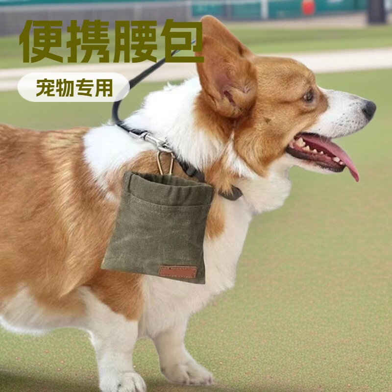Cross-Border Pet Training Bag, Outdoor Portable Cat and Dog Feeding Bag, Dog Walking Snack Bag That Can Be Hung on the Waist, New Product