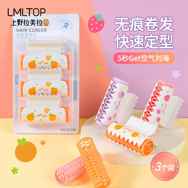 Curly cartoon bangs, hairgrip, 3 pieces, adds volume