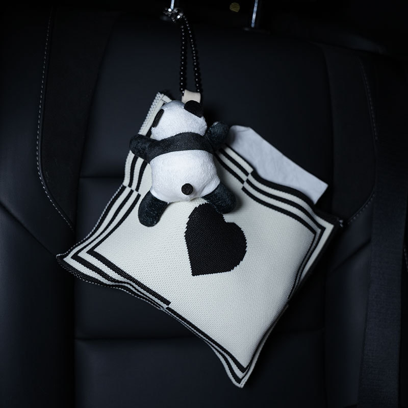 Car tissue box/set, Biqi Bixing Interior Tissue Holder - love-version-panda