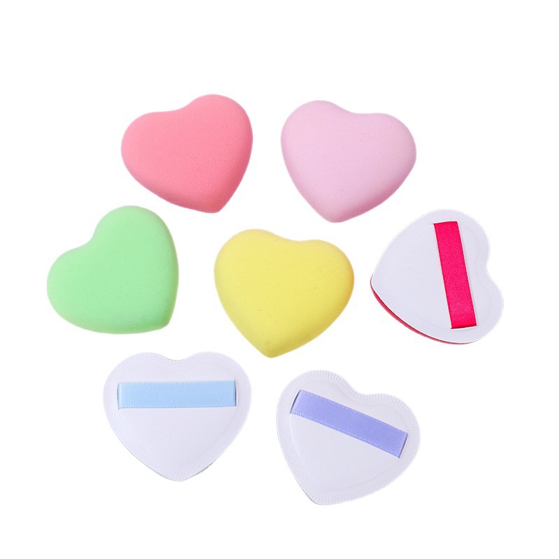 Customized triángulo polvo marshmallow fija esponja q bala suave no comer polvo herramienta de maquillaje impresión logo