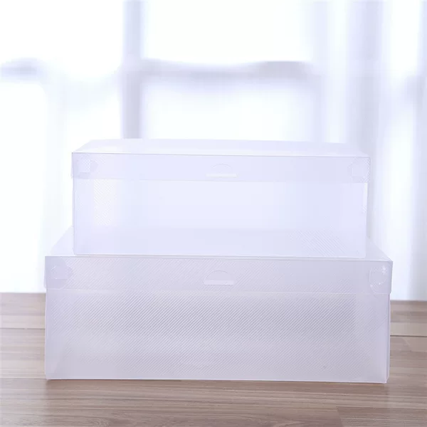 Thickened shoes storage box household dustproof shoe rack transparent plastic shoe box one-piece storage shoe box factory wholesale