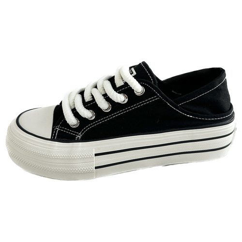 Thick-soled canvas shoes for men and women, casual sneakers for couples, sports and leisure men's shoes, trendy shoes, classic and versatile basic models